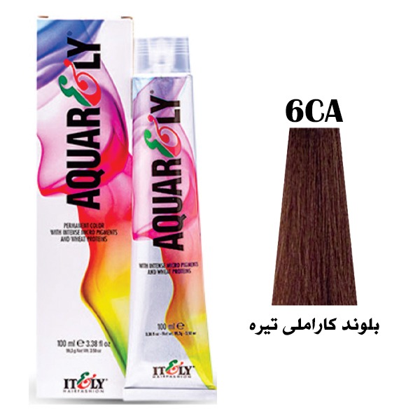 6CA (58459371721389553c) رنگ مو آکوارلی (AQUARELY) شماره (6.73) 6CA حجم 100 میلی لیتر