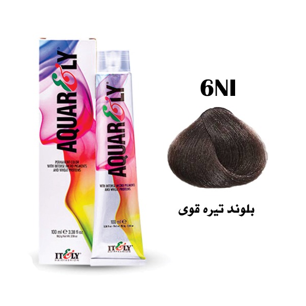 6NI (52345661721380275c) رنگ مو آکوارلی (AQUARELY) شماره (6.00) 6NI حجم 100 میلی لیتر