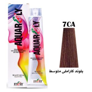 رنگ مو آکوارلی (AQUARELY) شماره (7.73) 7CA حجم 100 میلی لیتر