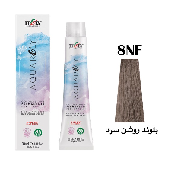8NF (72792871721380438c) رنگ مو آکوارلی (AQUARELY) شماره (8.01) 8NF حجم 100 میلی لیتر