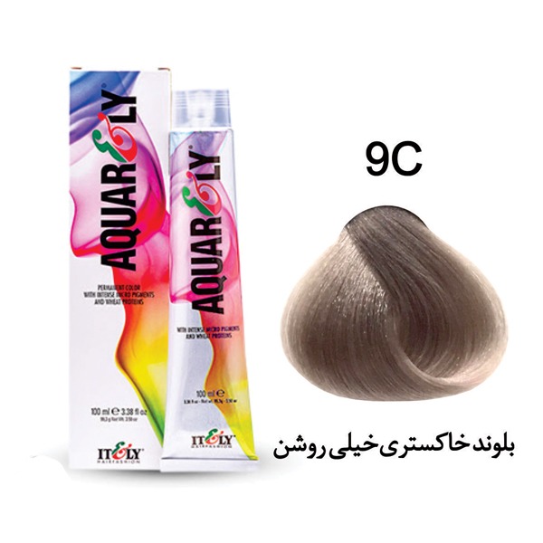 9C (62515881721381786c) رنگ مو آکوارلی (AQUARELY) شماره (9.1) 9C حجم 100 میلی لیتر