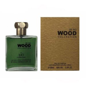 ادوپرفیوم مردانه ریو کالکشن (De Rio Collection) مدل Wood Brown حجم 100 میلی‌ لیتر