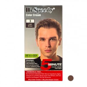 کیت رنگ مو مردانه های اسپیدی (Hi Speedy) شماره 3 رنگ Light Brown