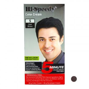 کیت رنگ مو مردانه های اسپیدی (Hi Speedy) شماره 5 رنگ Dark Brown