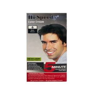 کیت رنگ مو مردانه های اسپیدی (Hi Speedy) شماره 6 رنگ Black Brown